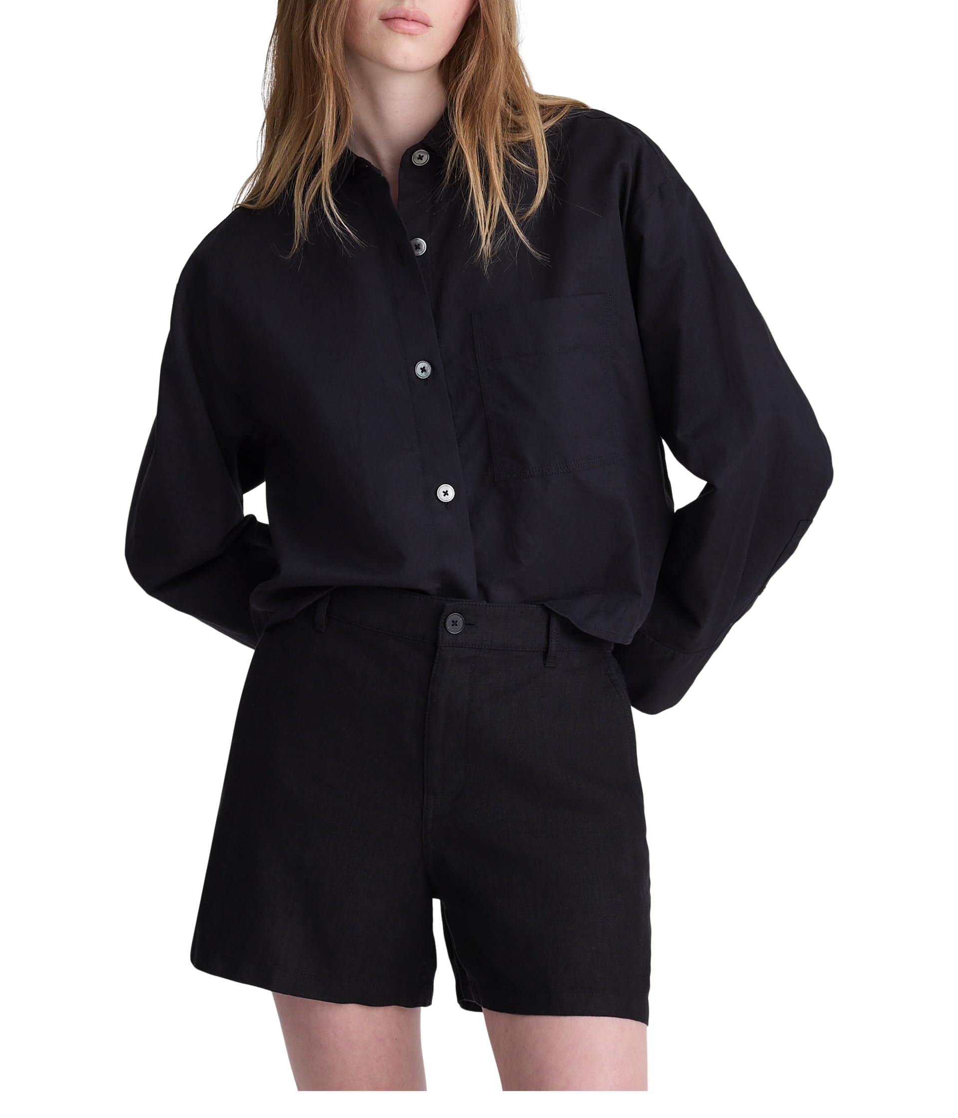 Шорты Madewell The Zoe из 100% льна