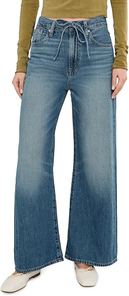 Женские джинсы The Short Ultimate Wide-Leg в дениме Airy