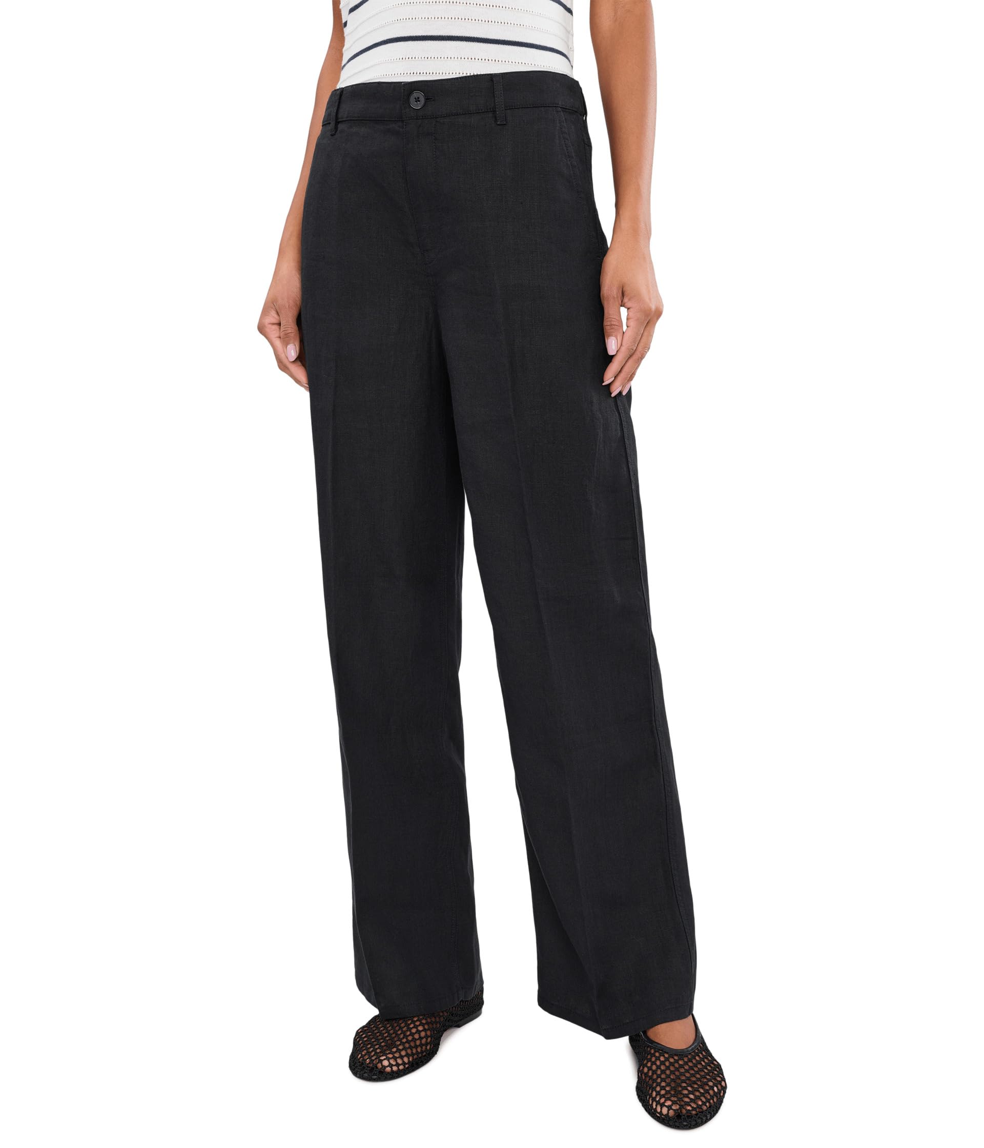 The Zoe Relaxed Straight Pant in 100% Linen