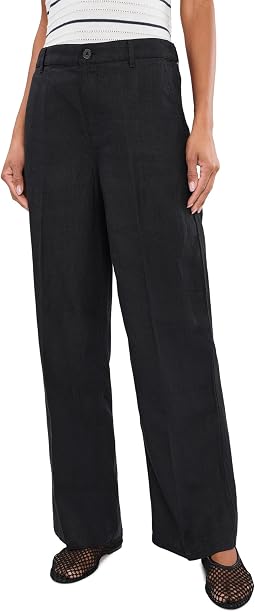 Madewell Женские брюки The Zoe Relaxed Straight из 100% льна