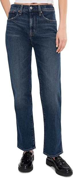Женские прямые джинсы The Longline Straight Jean в цвете Midnight Waters