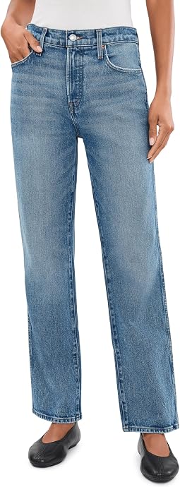 Женские джинсы The Longline Straight в цвете Pickett Wash от Madewell