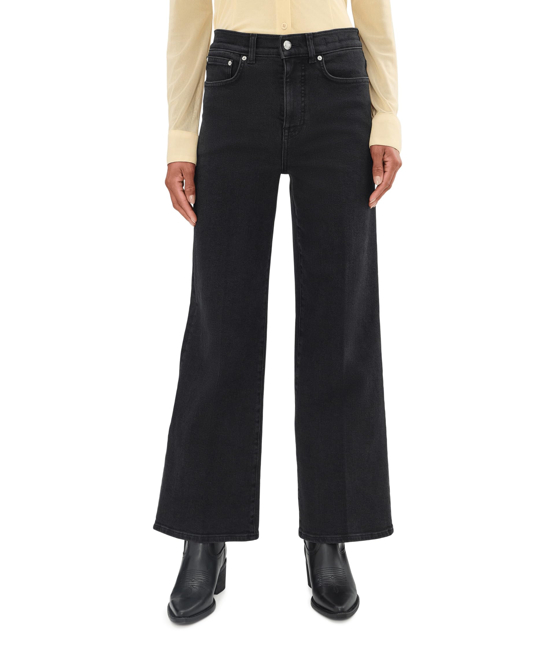 The Wide-Leg Jean in Black Frost