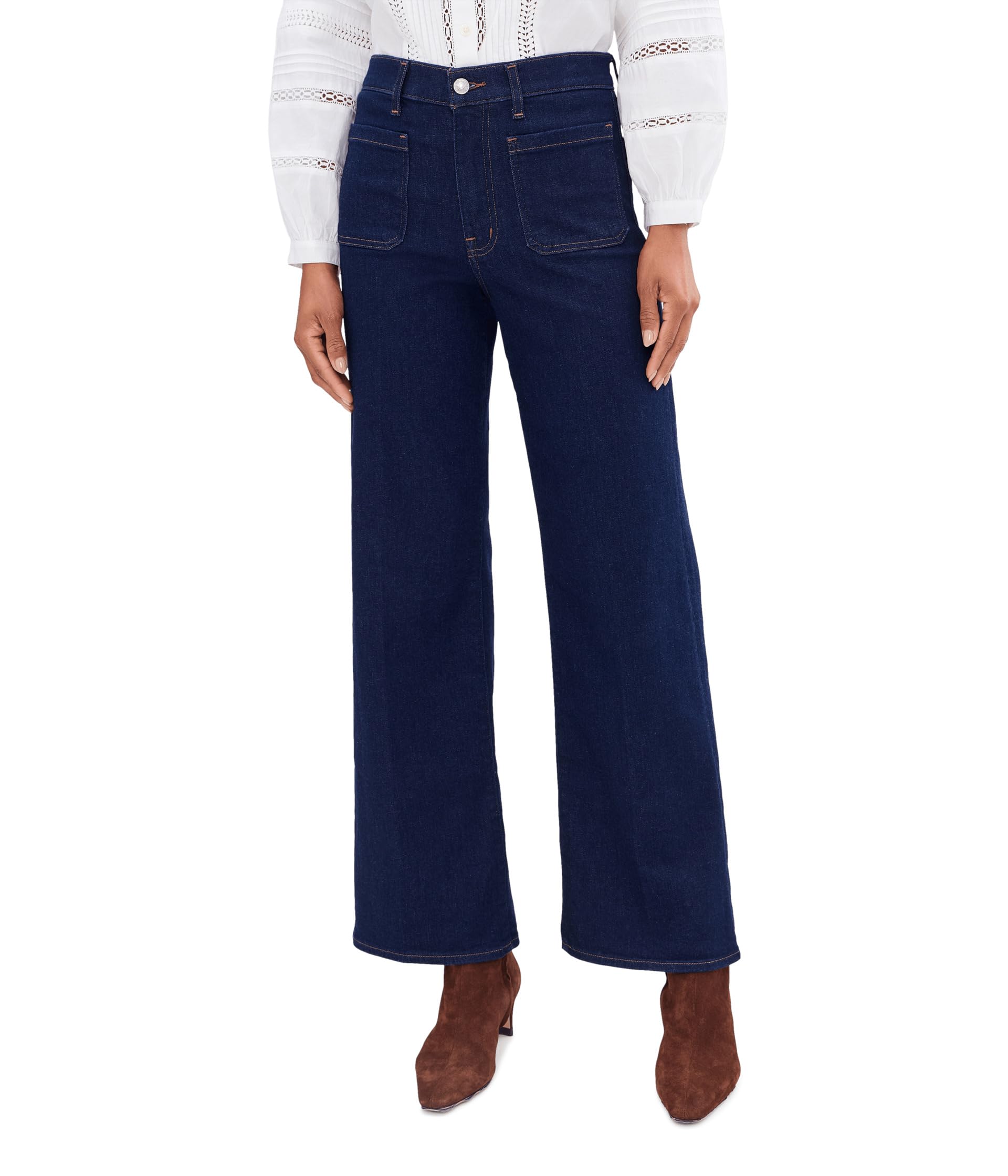 The Emmy Wide-Leg Jean in Rinse Wash