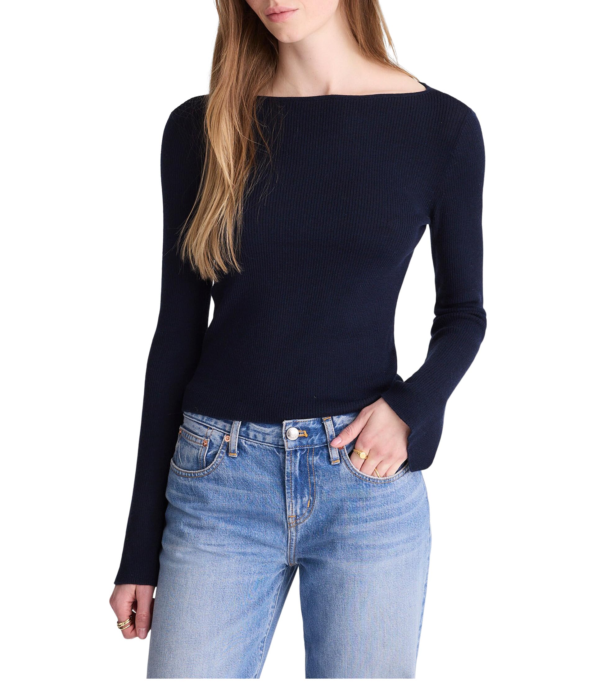 Джемпер Madewell Flared-Sleeve Boatneck Merino Wool-Silk Blend