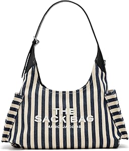 The Stripe Canvas Belted Sack Bag