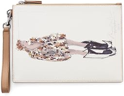 The Runway Illustration Wristlet