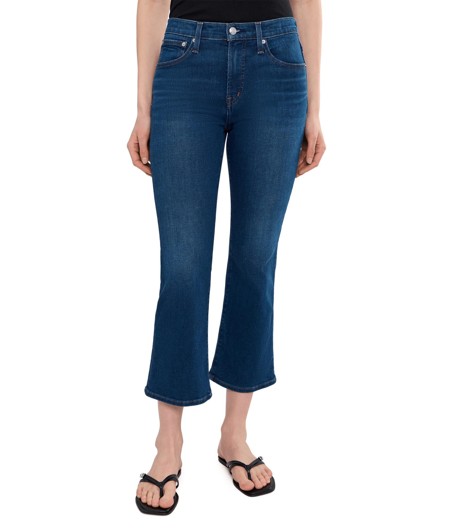 The Short Stretch Flare Crop Jean in Osgoode
