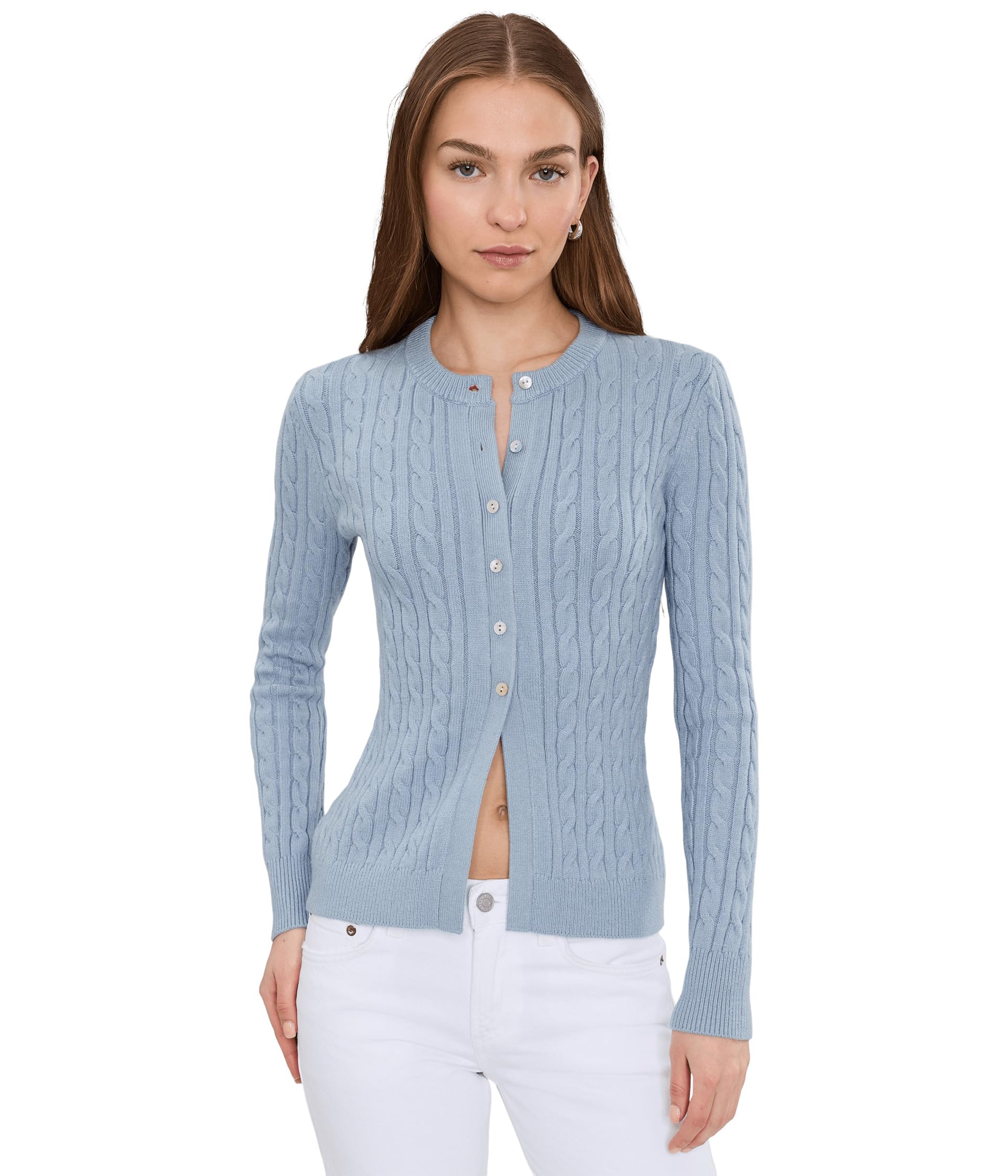 Juliette Cable Split Hem Cardigan