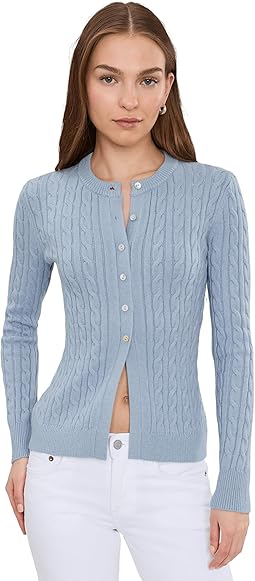 Juliette Cable Split Hem Cardigan