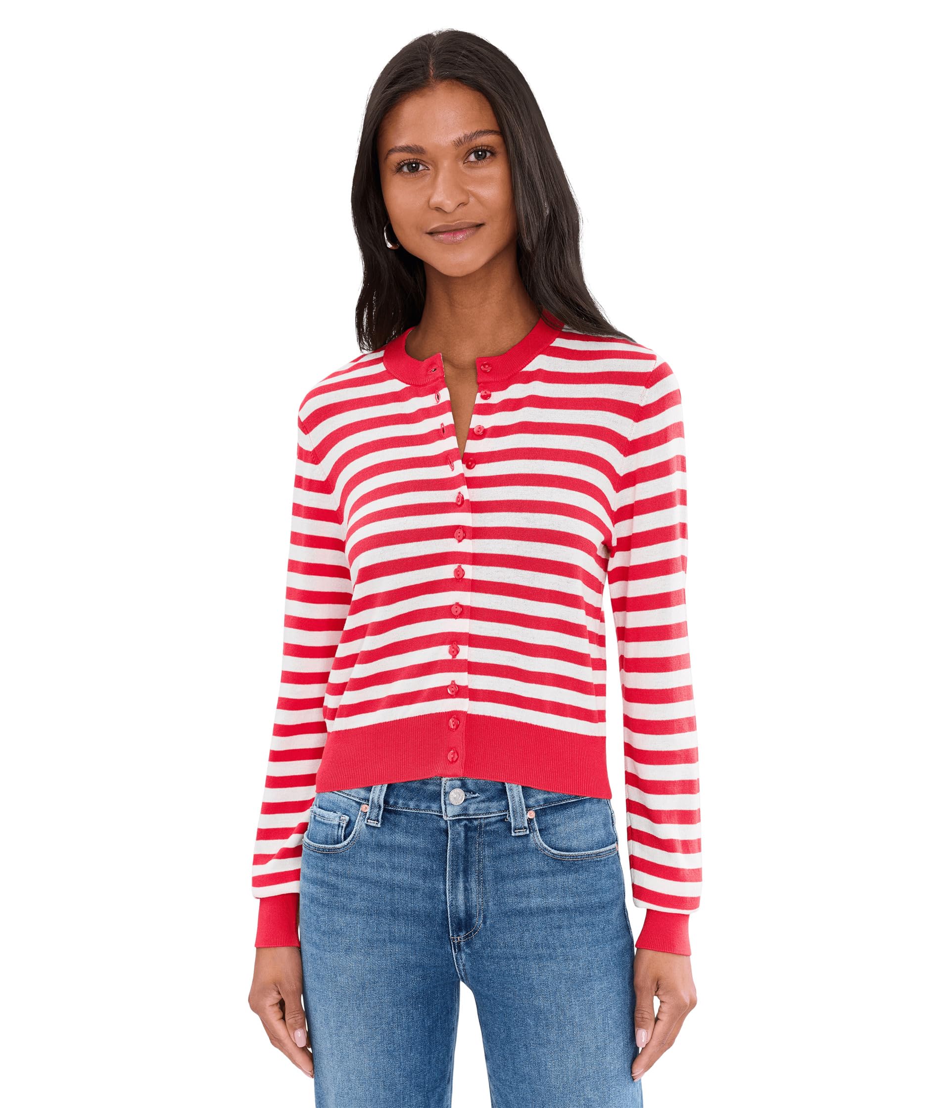 Harlow Striped Button Down Cardigan