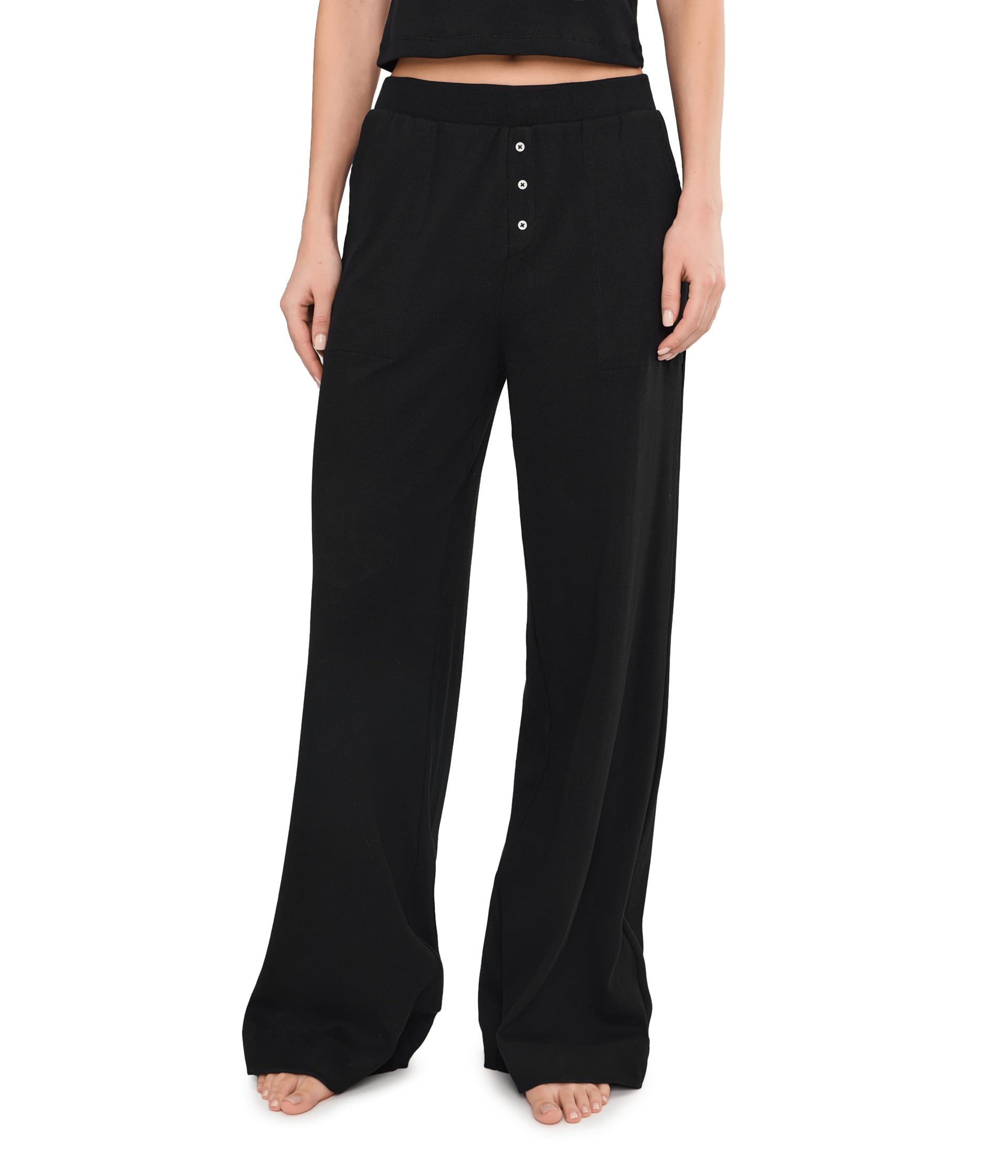 Dream Rib Wide Leg Lounge Pants