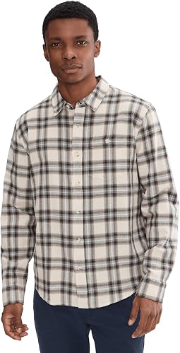 Long Sleeve Curved Yoke Button Up Shirt