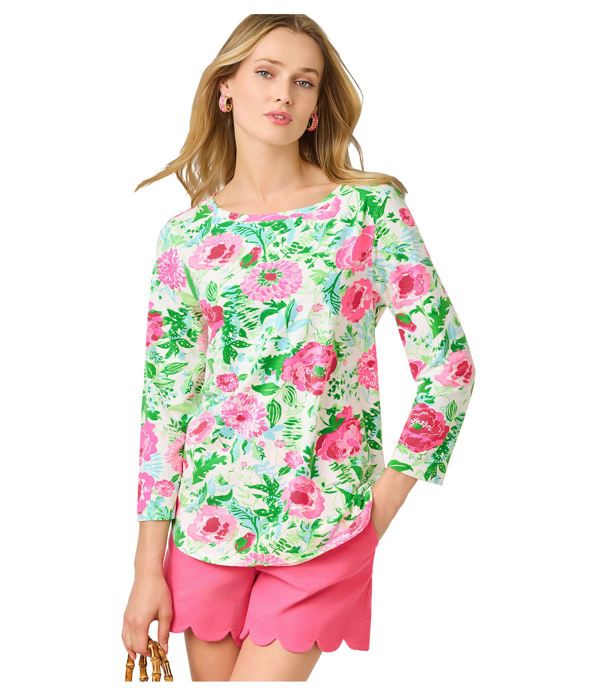 Key West 3/4 Sleeve Top Lilly Pulitzer Женский