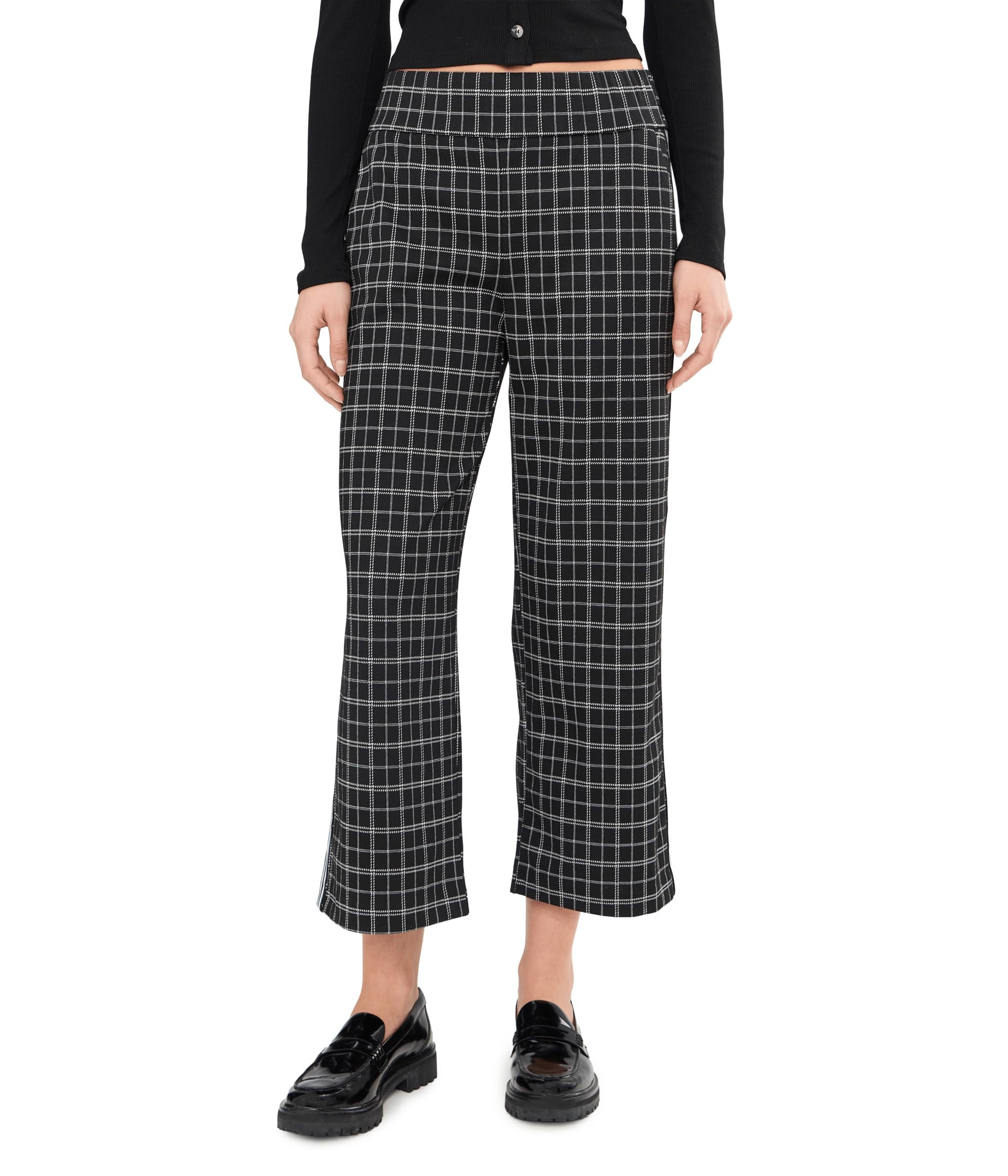 Mabel Mid-Rise Pull-on Crop Stovepipe With Side Stripe Pant 25" Inseam