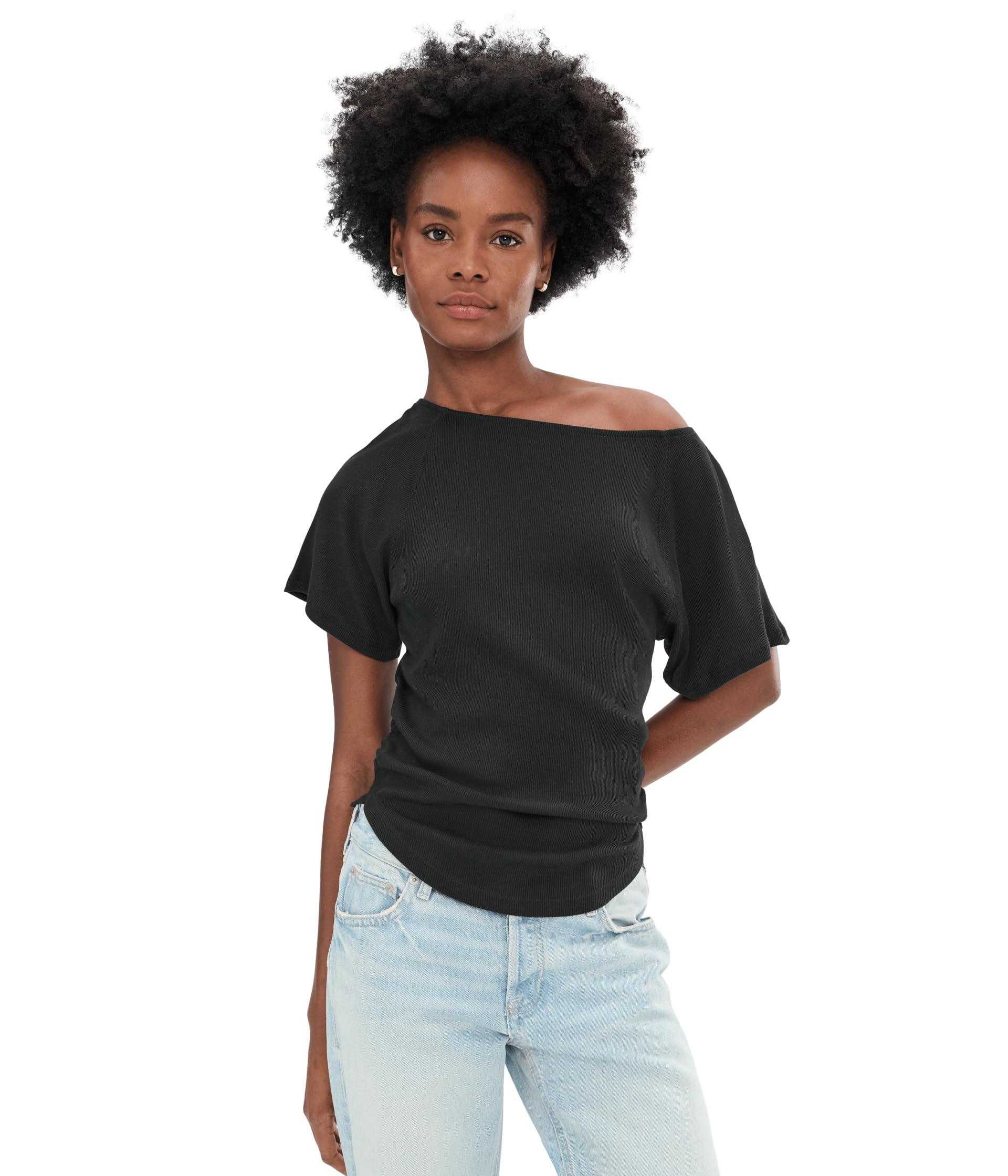 Free People Lucy Off-the-Shoulder Tee женский топ