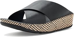 Lulu Lux Graphic-weave Leather Cross Slides сандалии