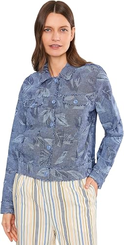 Two Palms Raw Edge Jacquard Jacket