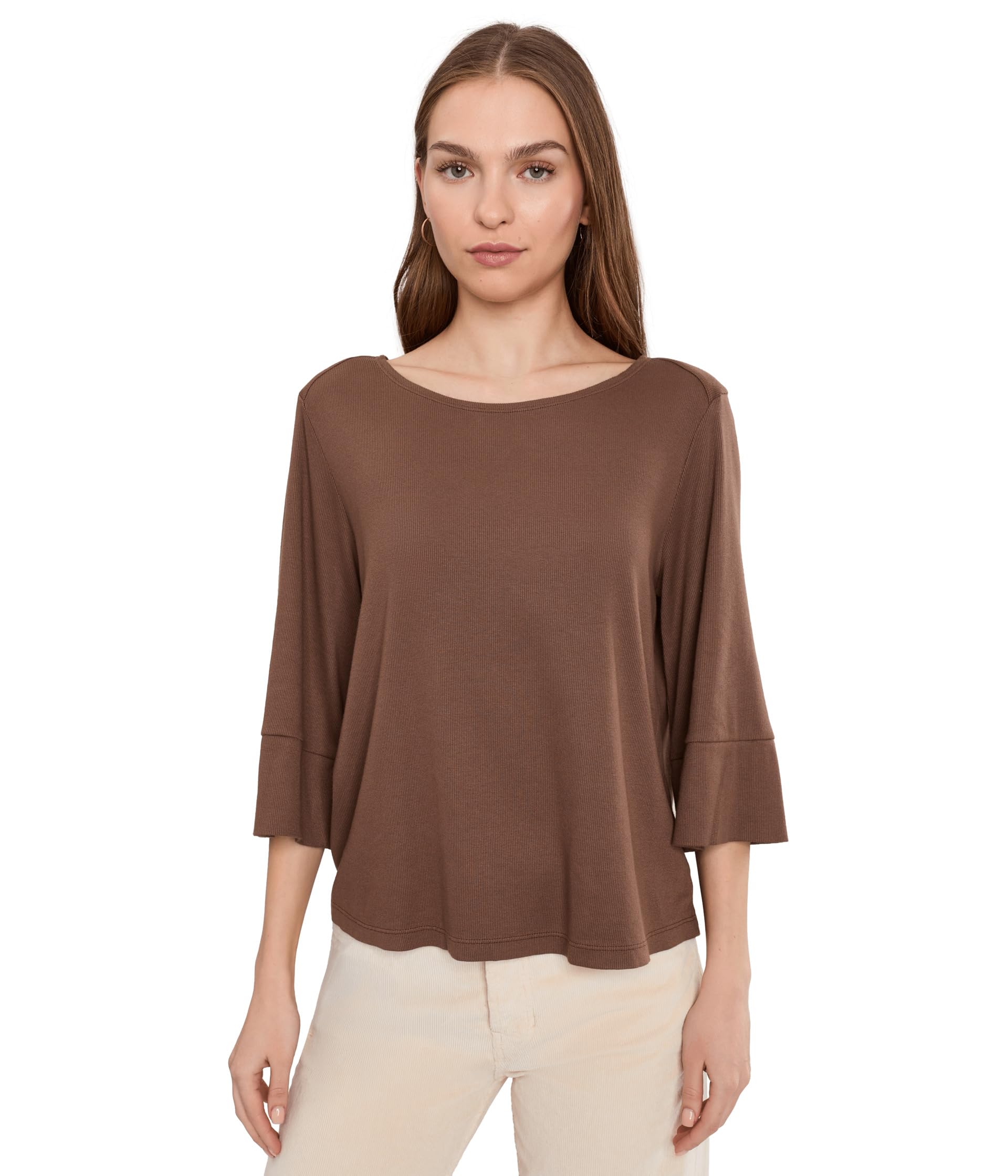 Rosalynn Wide Sleeve Boatneck Top