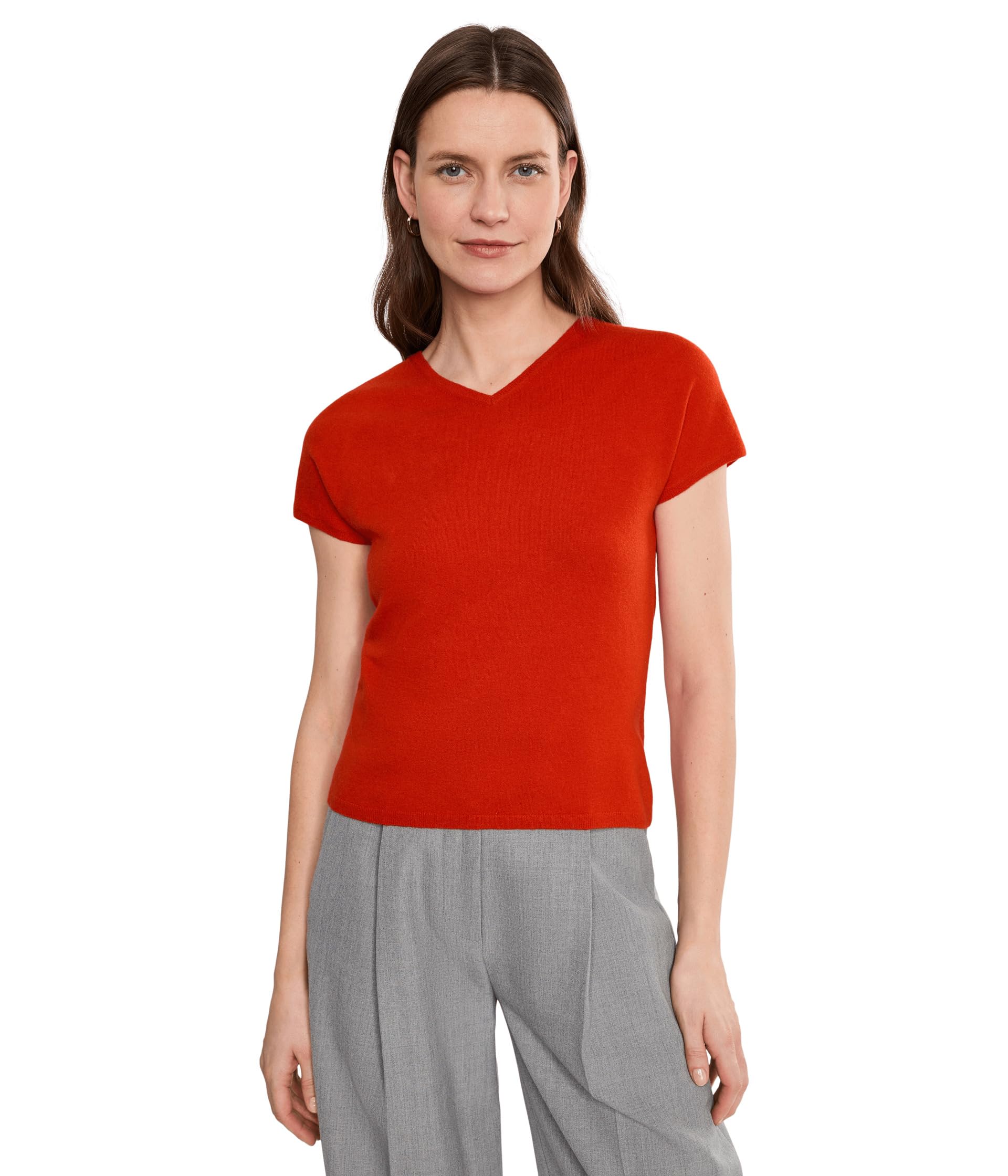 High V-Neck Short Sleeve