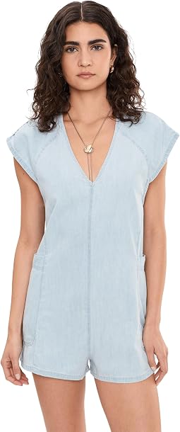 Free Fall Denim Rompers