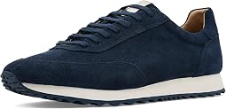 Navy Leather Suede