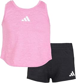 Комплект из топа и шорт Melange Flounce Flounce для детей adidas Kids
