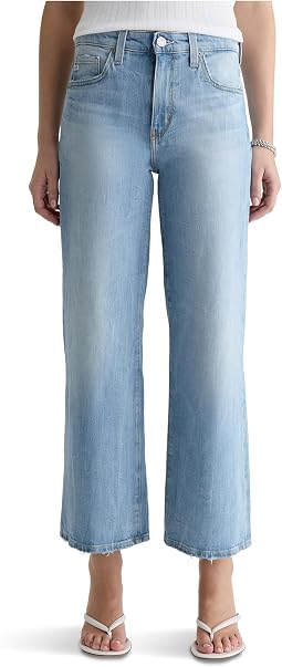 AG Jeans Saige широкие укороченные брюки в цвете Kings River