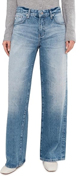 Женские джинсы Adria Low Rise Baggy Wide Leg в цвете Stockholm Snowdrift