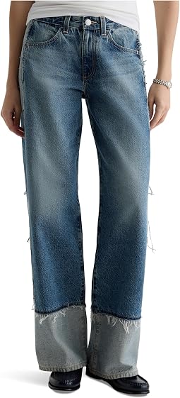 Джинсы AG Jeans Adria Low Rise Baggy Wide Leg
