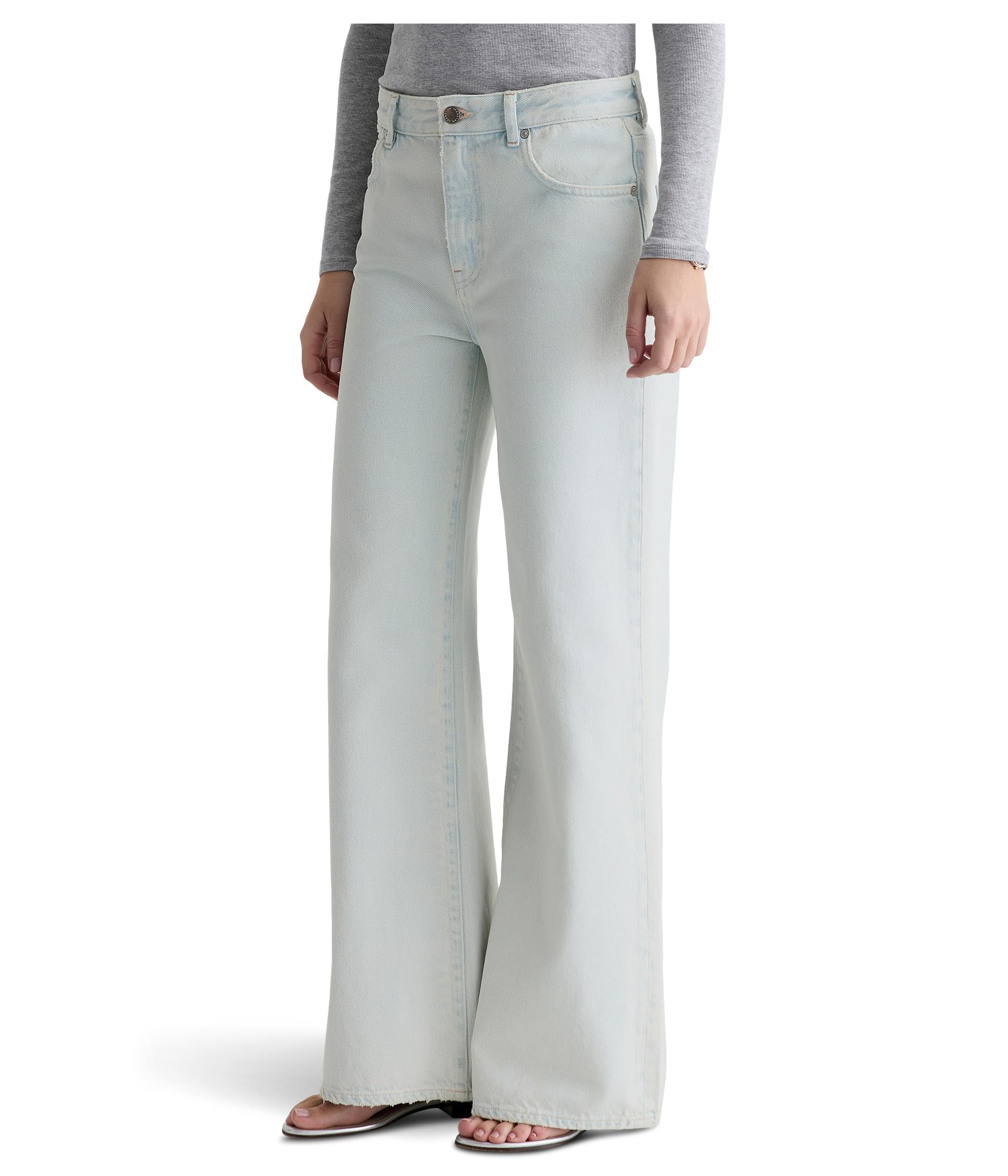 Saige Mid-Rise Wide Leg in Luminance
