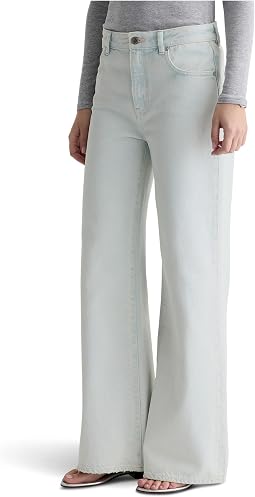 Джинсы AG Jeans Saige Mid-Rise Wide Leg в цвете Luminance