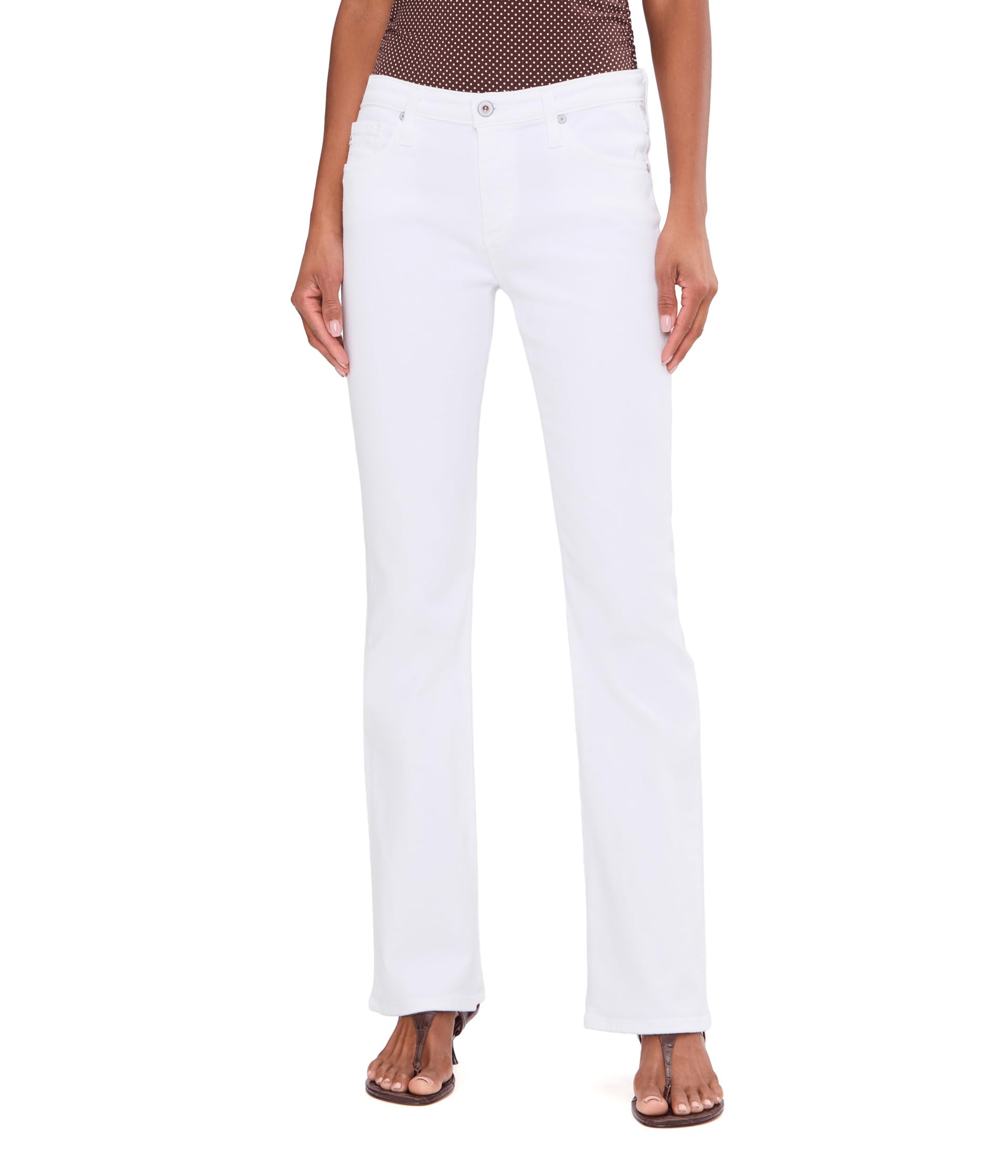 Angel Low Rise Bootcut in Gallery White