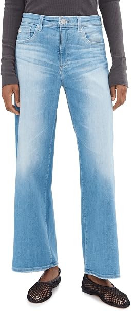 Джинсы AG Jeans Saige Mid-Rise Wide Leg Crop в цвете Expedition