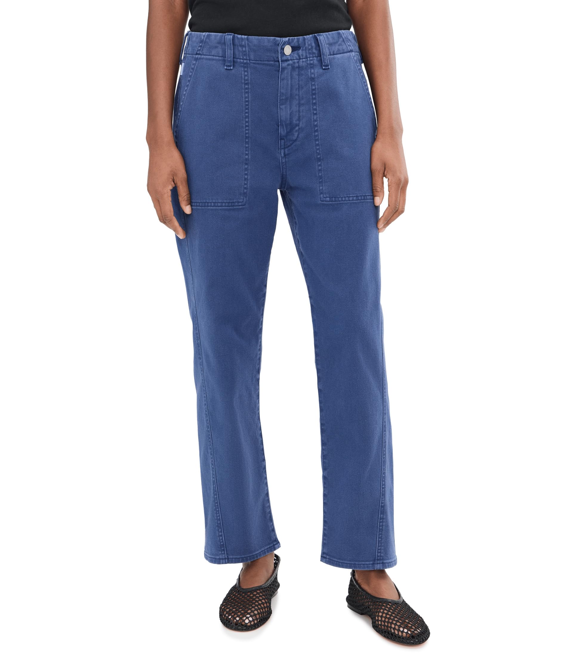 Analeigh Mid-Rise Utility Pants in Sulfur Pacific Navy