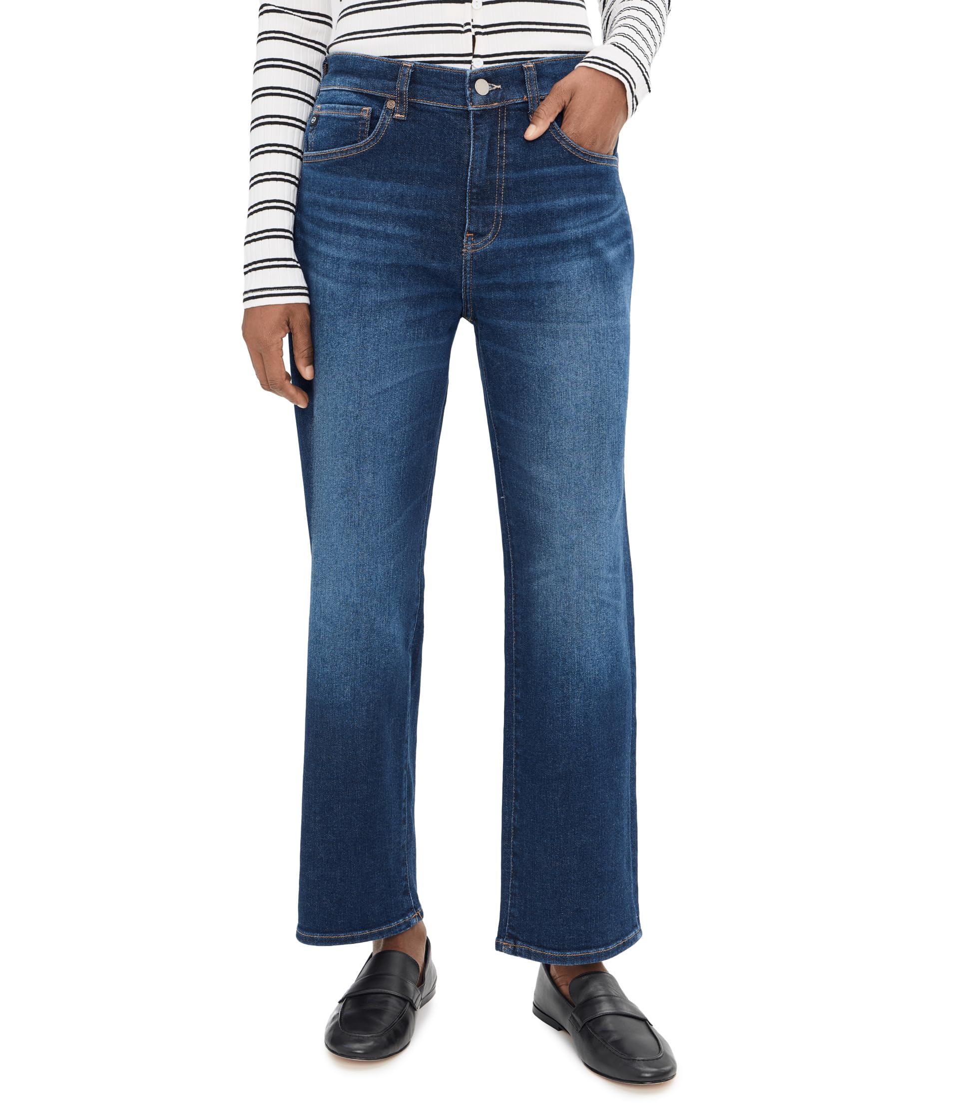 Brinley Mid-Rise Straight Crop in Outspoken