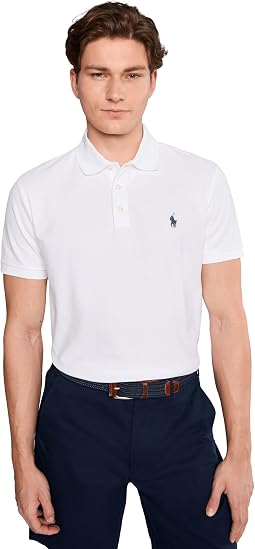 Custom Slim Fit Honeycomb-Mesh Polo