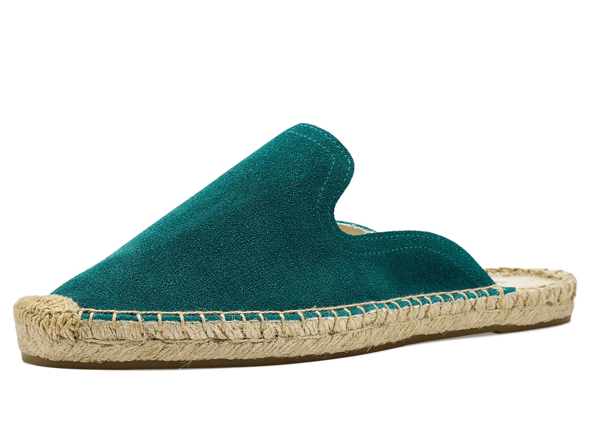 Suede Smoking Mule Espadrille