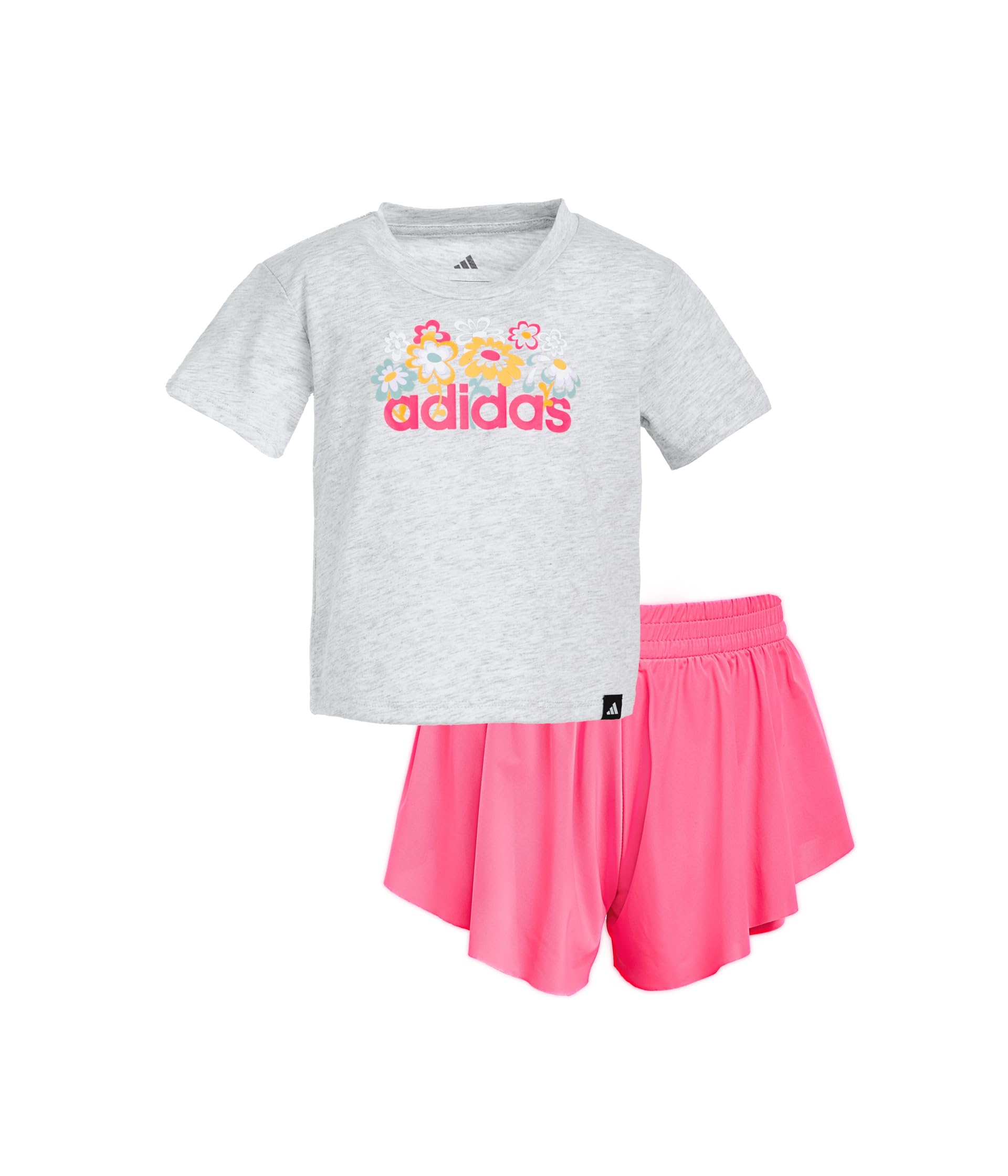 Heather Tee & Flowy Shorts Set (Infant)