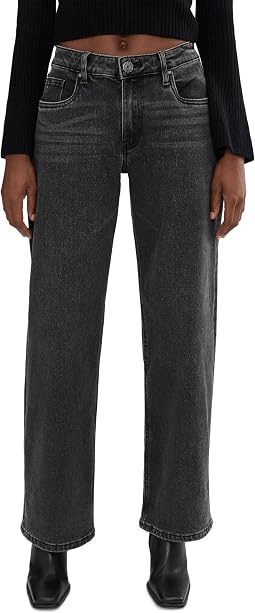 Selena Baggy Low Rise Straight Leg Clean Hem