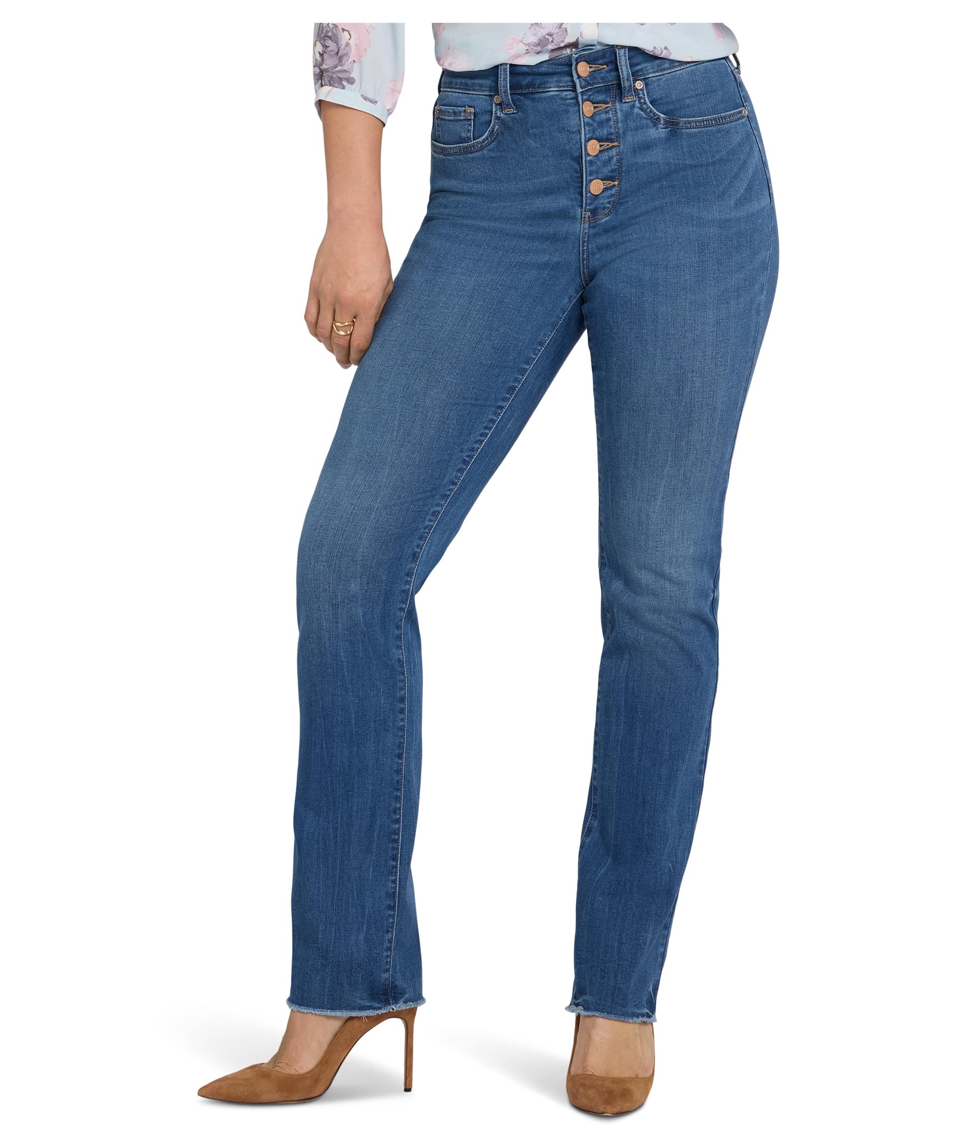 Petite Button Fly Jeans