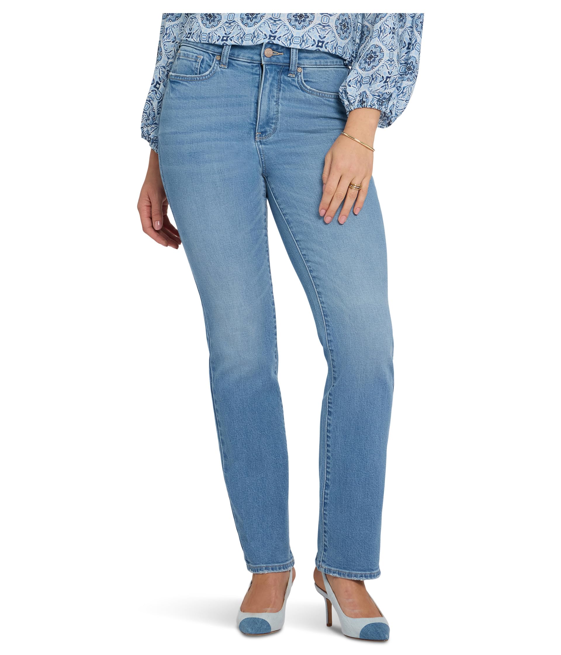 Petite High Rise Straight Jeans