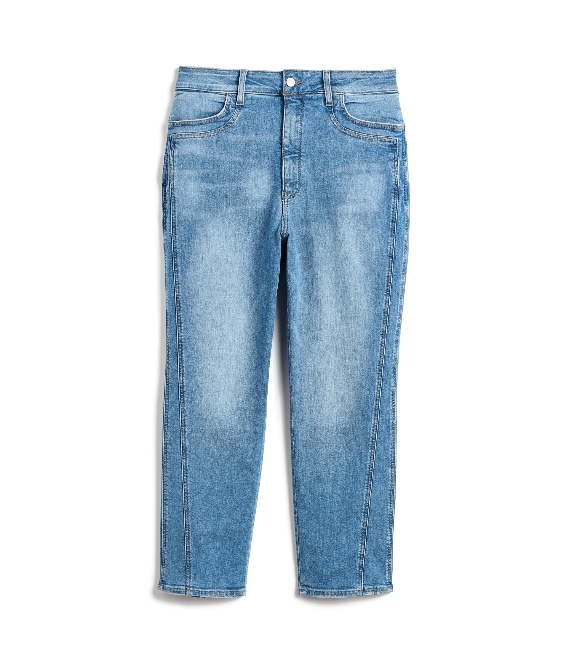 Plus Marilyn Straight Ankle Seaming Detail Jeans