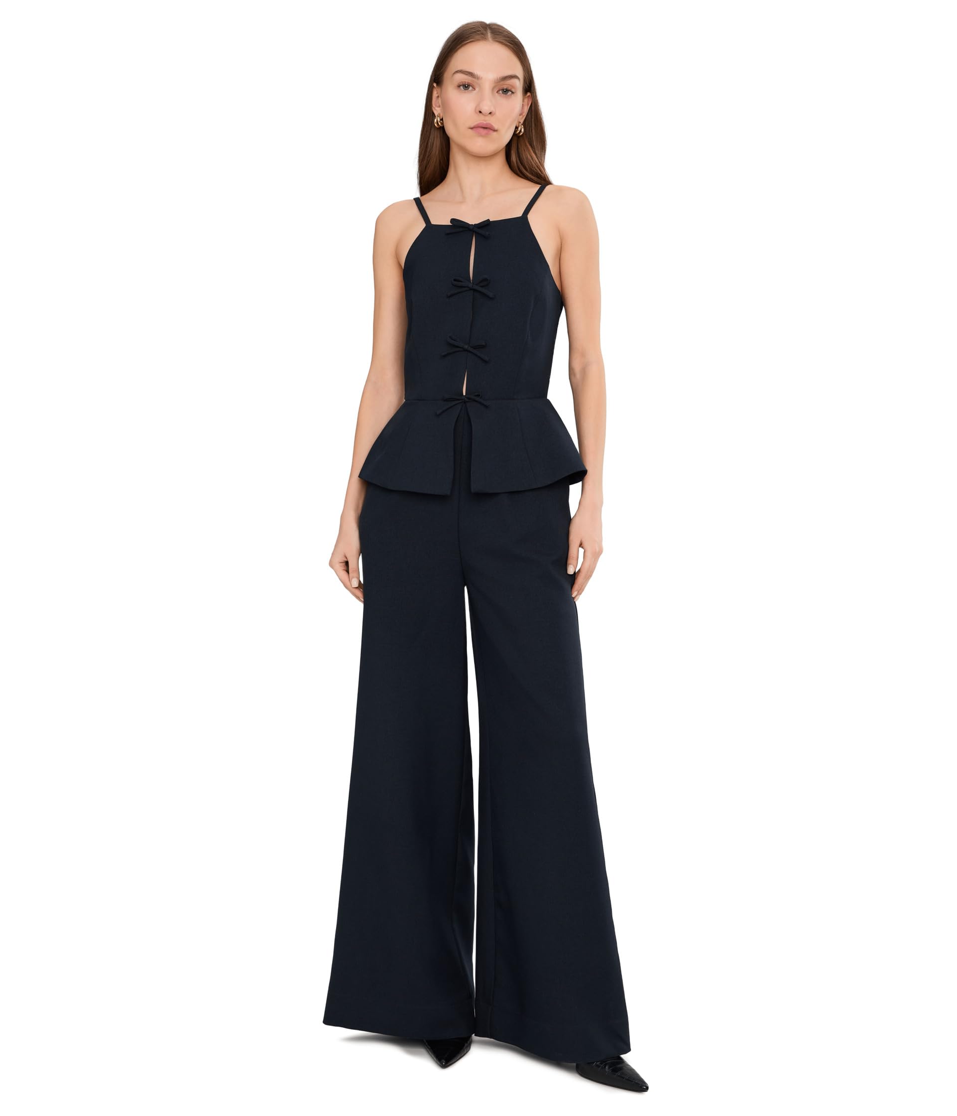 Bow Vest Twofer Jumpsuit