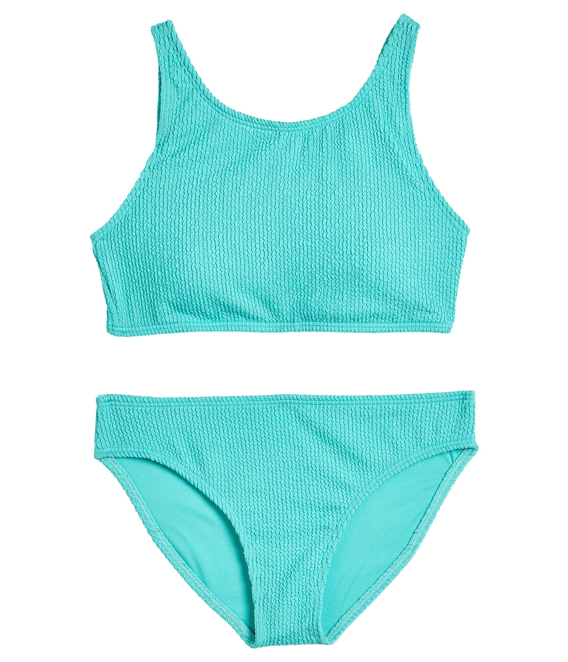 Crinkle Texture Bikini Set (Big Kid)
