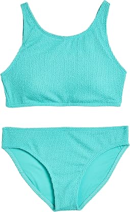 Crinkle Texture Bikini Set (Big Kid)
