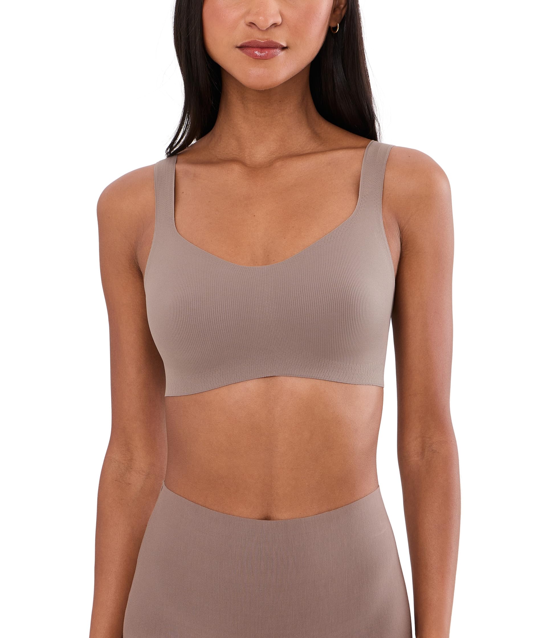 Cotton Refined Rib Bonded Bralette