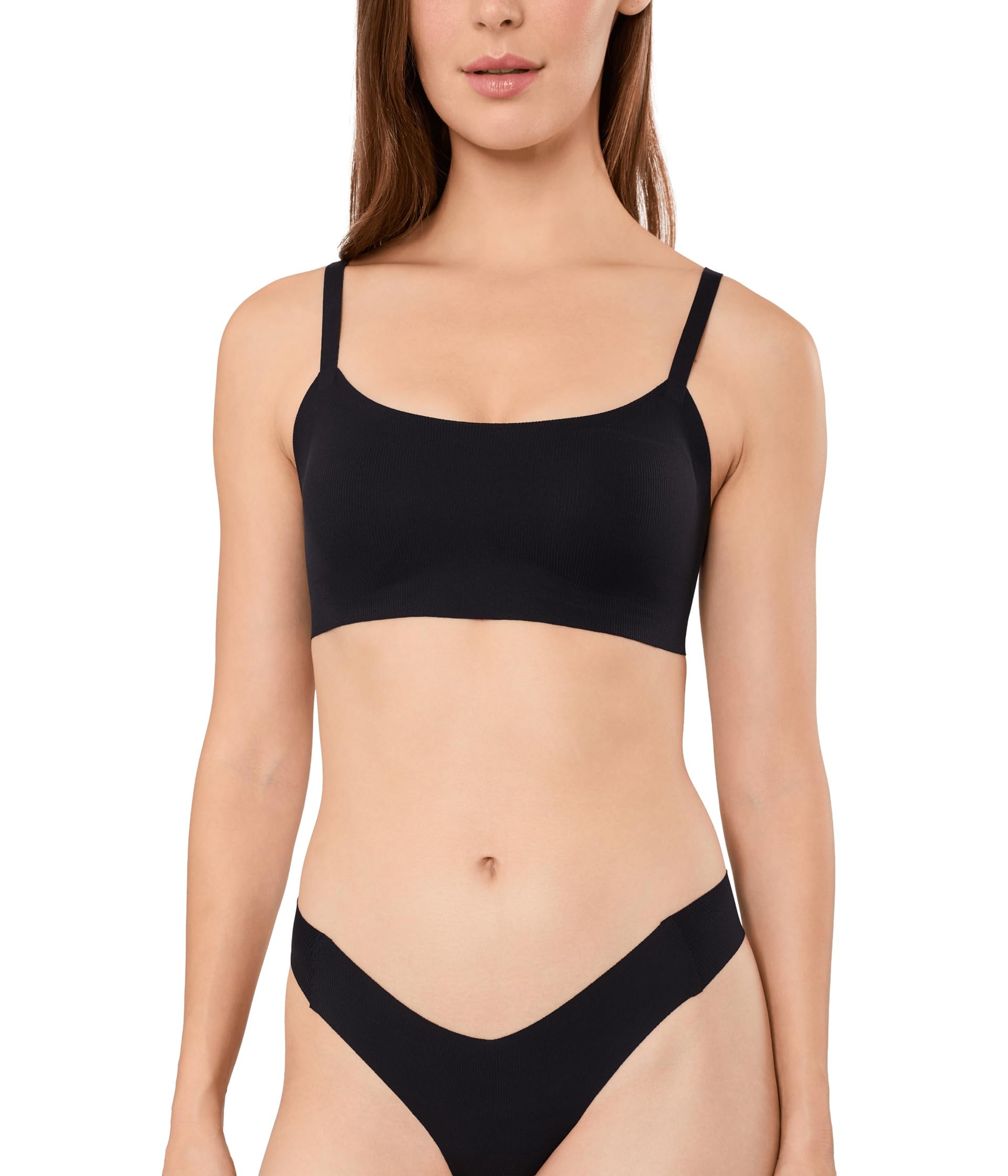 Cotton Refined Rib Scoop Bralette