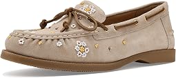 Sandy Seed Bead Boat Shoes
