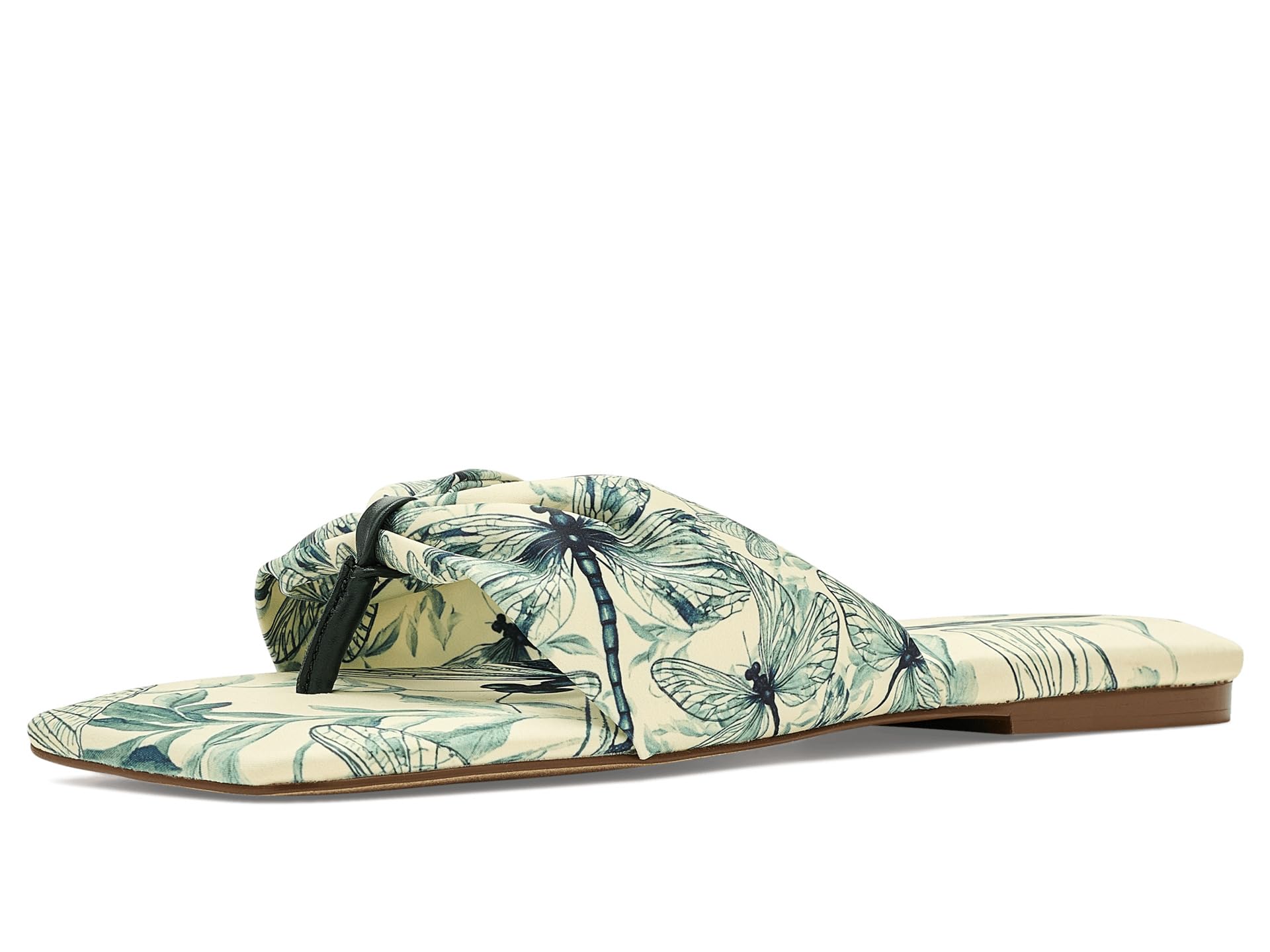Tia Ruched Printed Sandals